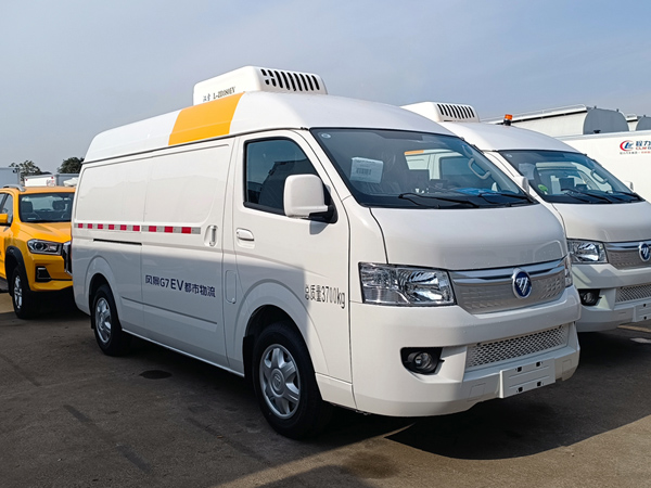 福田风景G7 EV纯电动冷藏车，福田风景G7纯电动冷藏车，福田G7纯电动面包冷藏车，福田G7 EV面包纯电动冷藏车